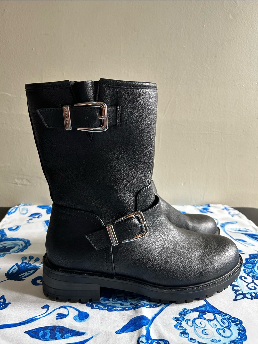 Kelly & Katie Womens Mid-Calf Riding Boots, Black, 7 - Picture 4 of 8